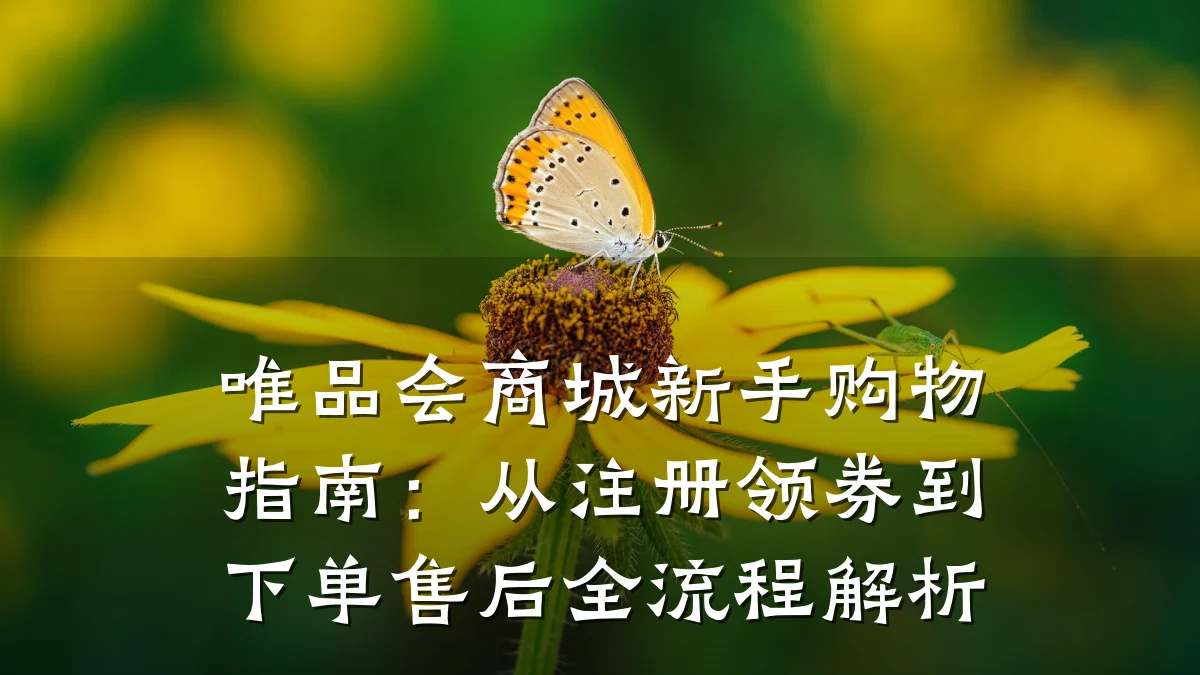 唯品会商城新手购物指南：从注册领券到下单售后全流程解析
