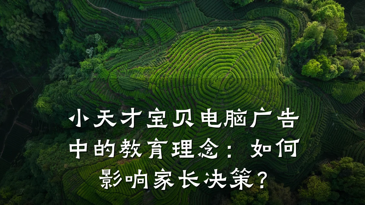 小天才宝贝电脑广告中的教育理念:如何影响家长决策?