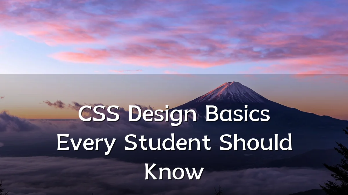 CSS Design Basics Every Student Should Know