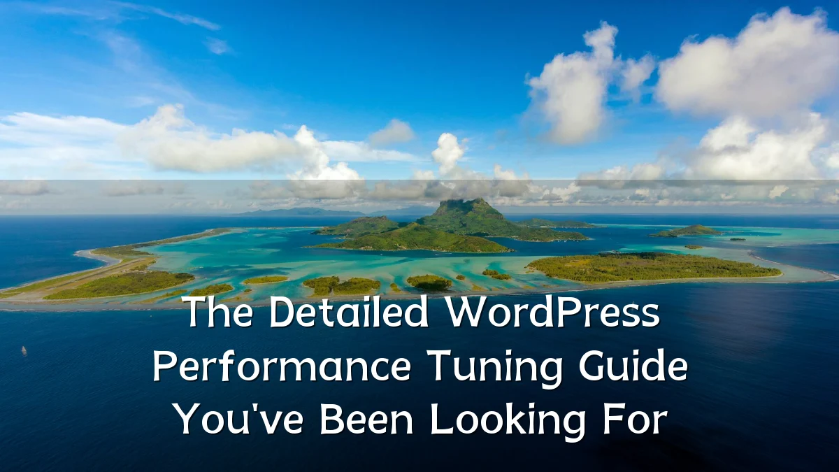 The Detailed WordPress Performance Tuning Guide You've Been Looking For